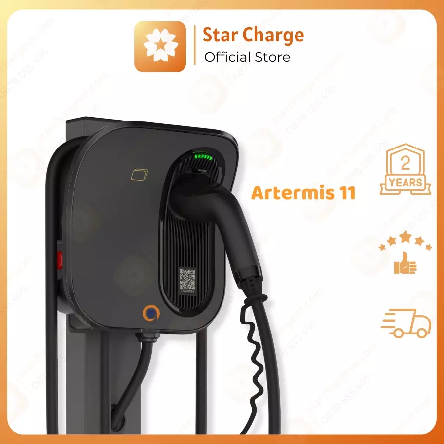 Sạc ô tô điện Artemis 11 KW STAR CHARGE cổng Type 2 – CHÍNH HÃNG