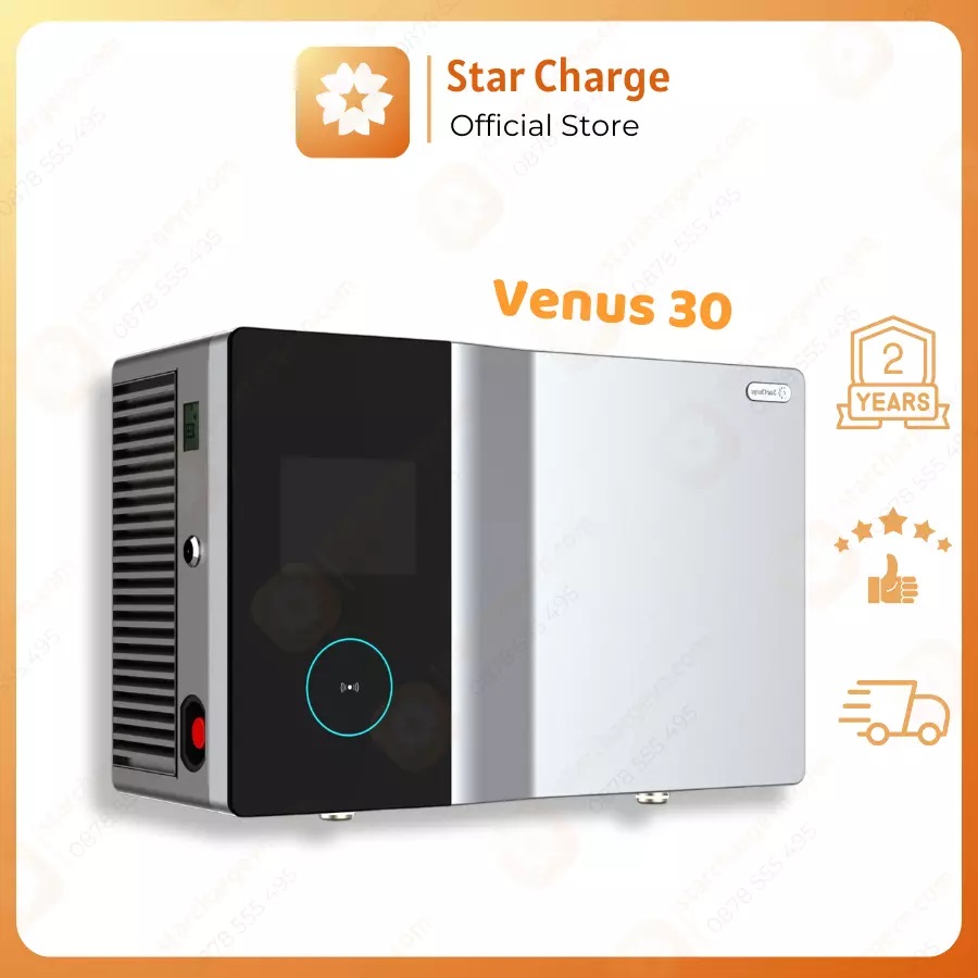 Sạc ô tô điện VENUS 30 STAR CHARGE cổng CCS2 – CHÍNH HÃNG